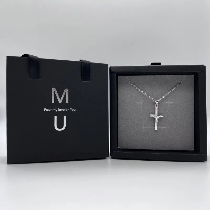 MU ACCESSORIES|純銀耶穌十字架項鍊 N0001