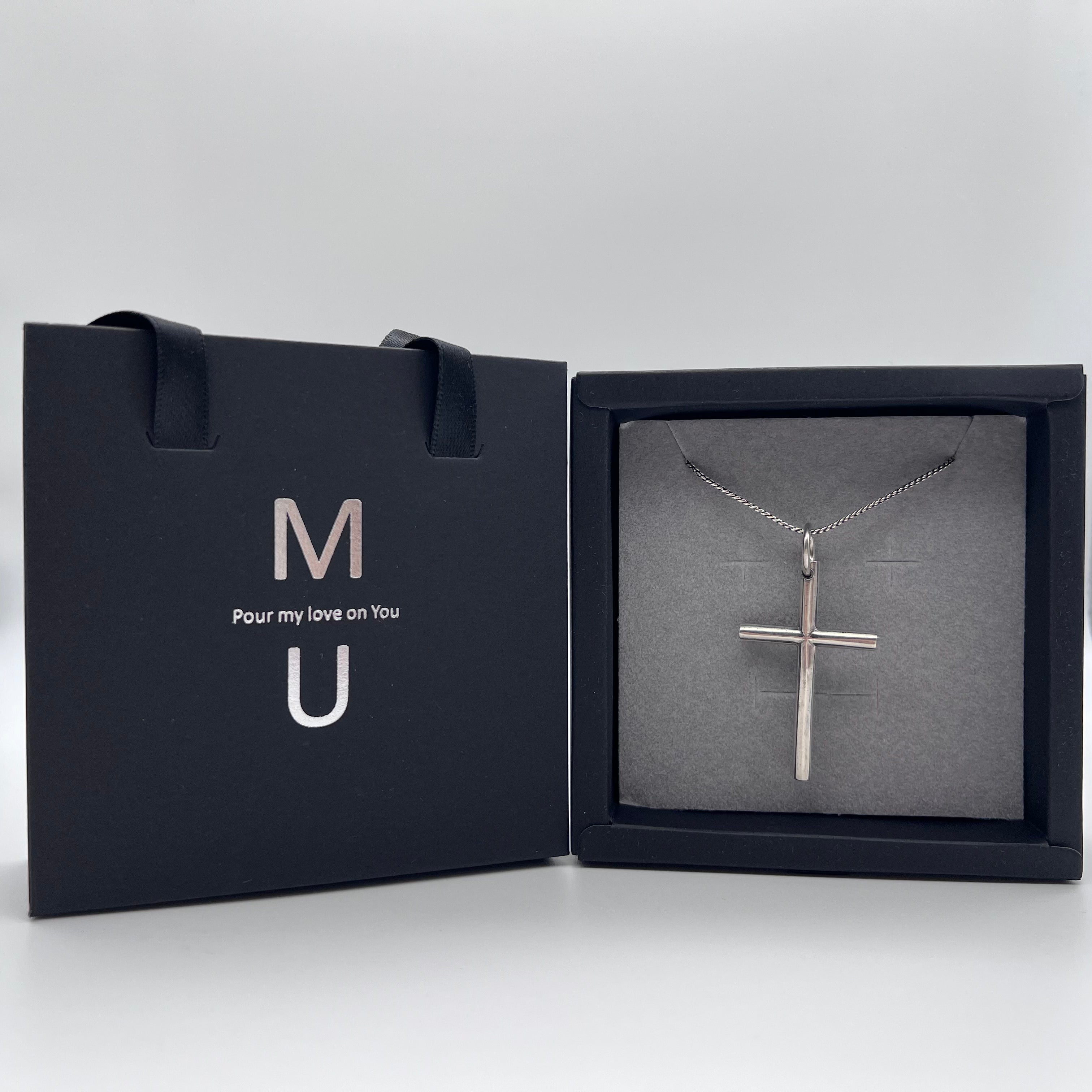 MU ACCESSORIES|純銀十字架項鍊 N0020