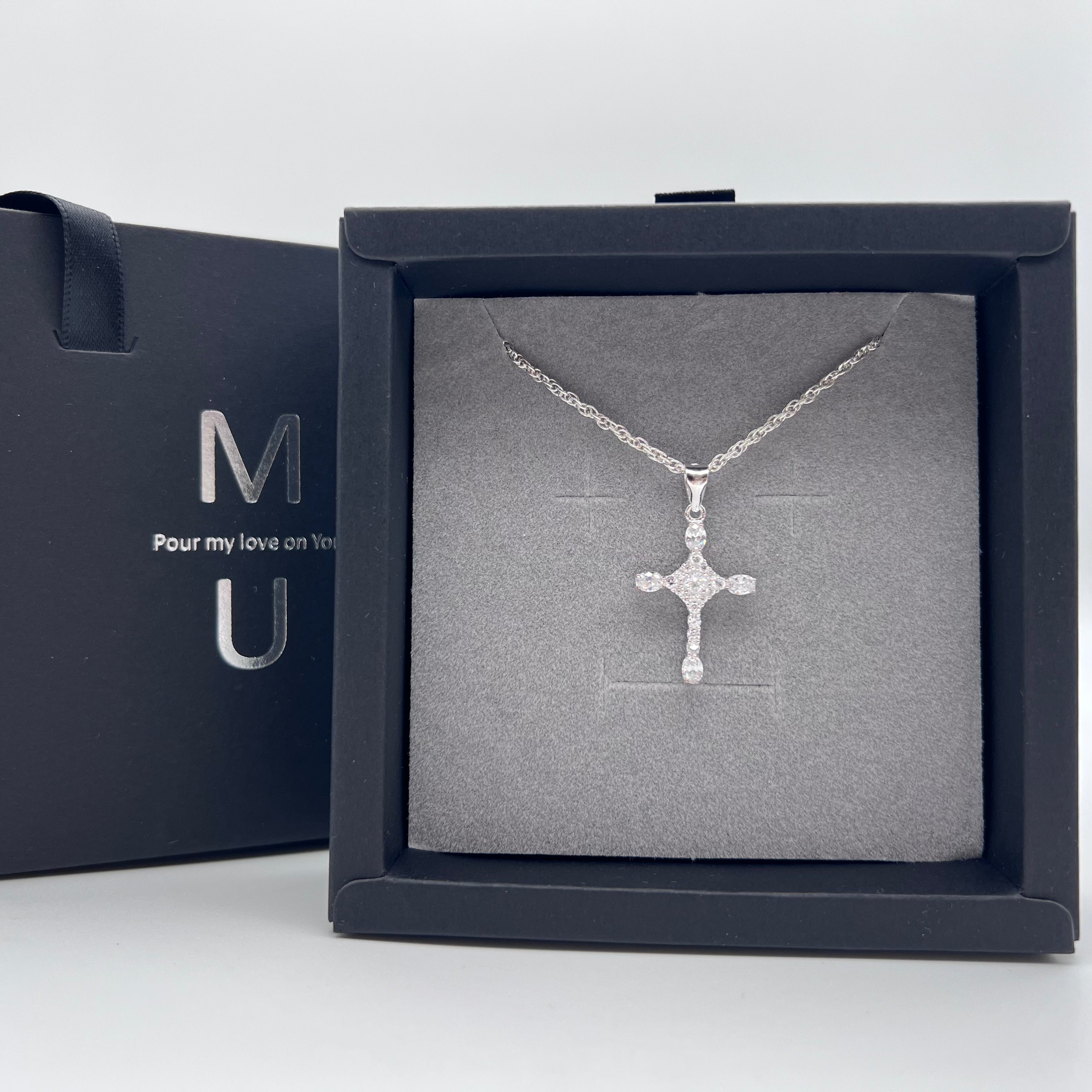 MU ACCESSORIES|純銀造型十字架項鍊 N0014