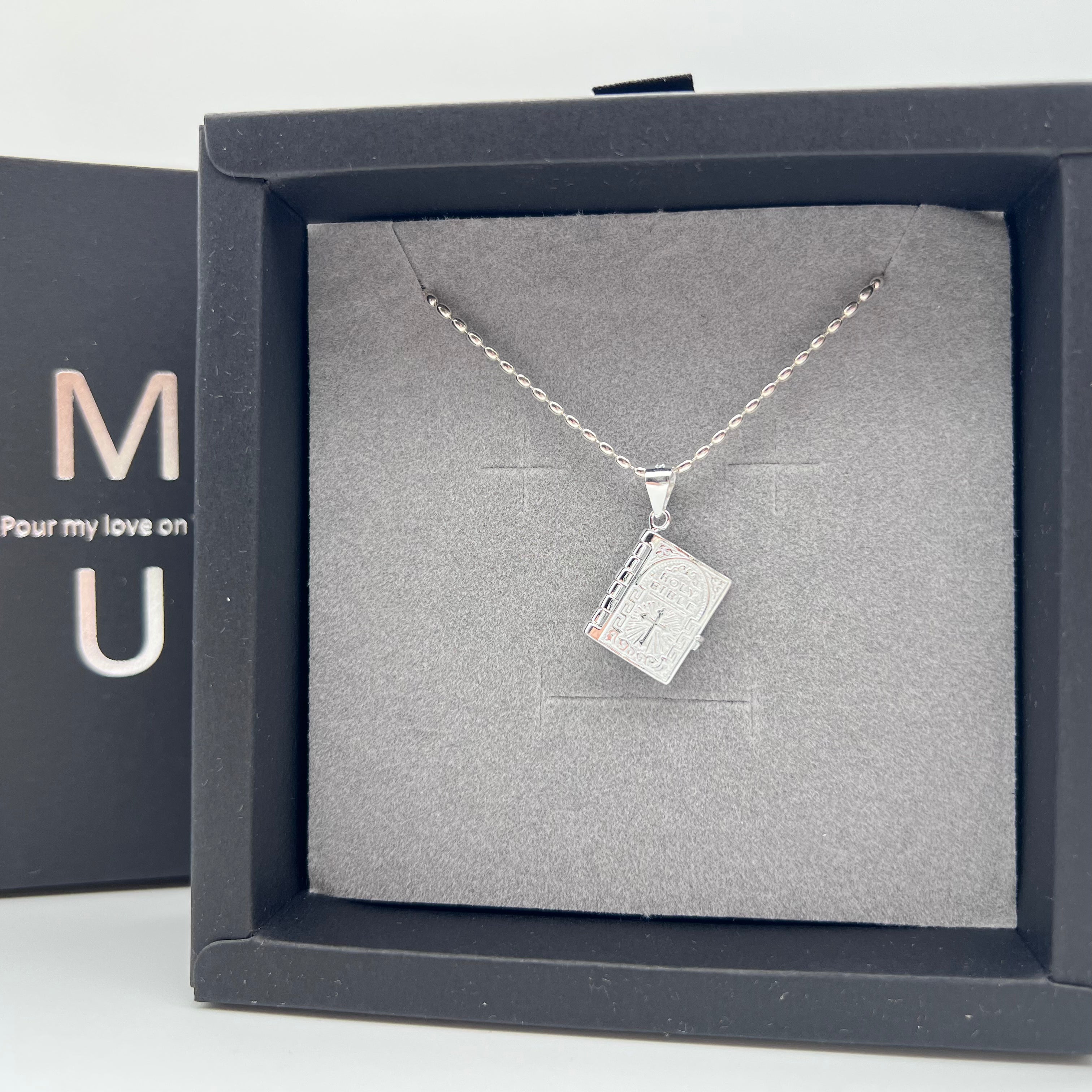 MU ACCESSORIES|純銀福音聖經項鍊 N0006