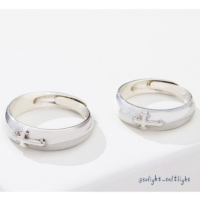 SoLight|信仰之光仰望十架簡約風男女對戒 SL335、SL336