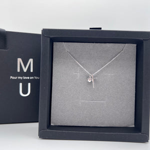 MU ACCESSORIES｜純銀愛心十字架項鍊 N0010