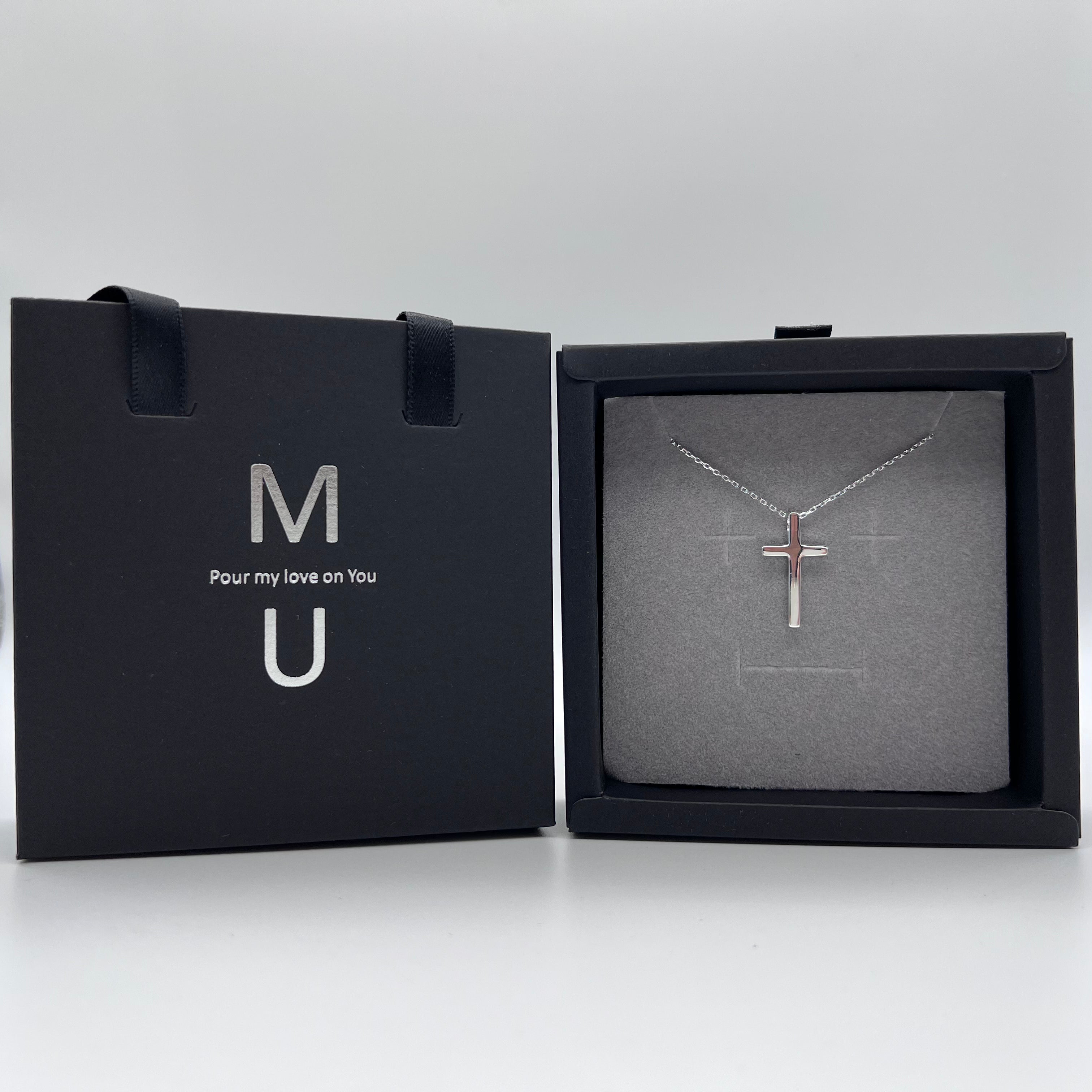 MU ACCESSORIES｜純銀耶穌十字架項鍊 N0002