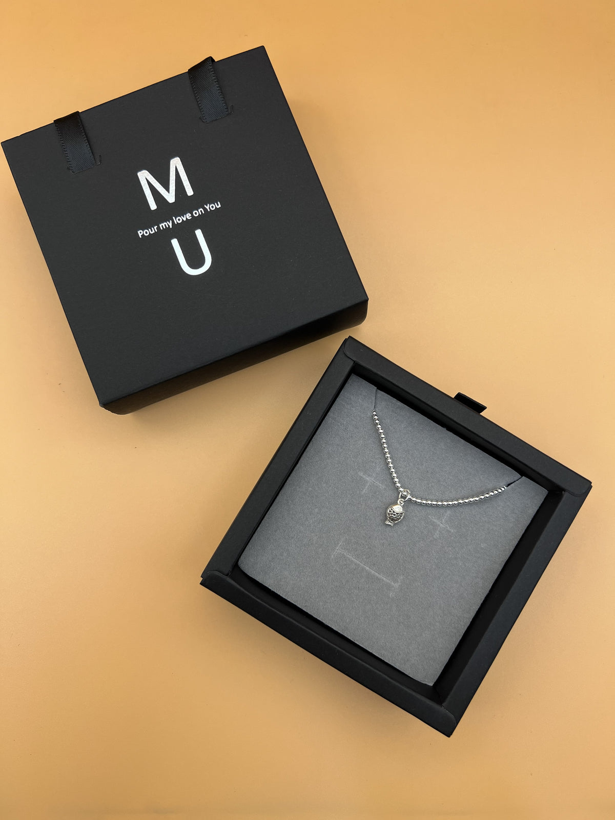MU ACCESSORIES｜純銀鏤空魚珠鏈手鍊 B0019