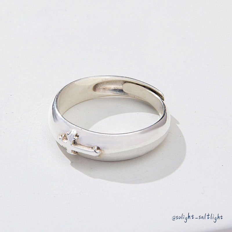 SoLight｜信仰之光仰望十架簡約風男女對戒 SL335、SL336