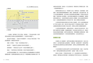 《中場新起點》內頁第148至149頁，展示人生大數據圖表範例，以及關於經歷、改變與後悔的文字